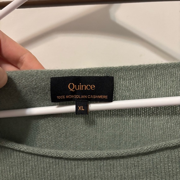 Quince Mongolian Cashmere Boatneck Sweater Seaspray Green - Picture 4 of 7